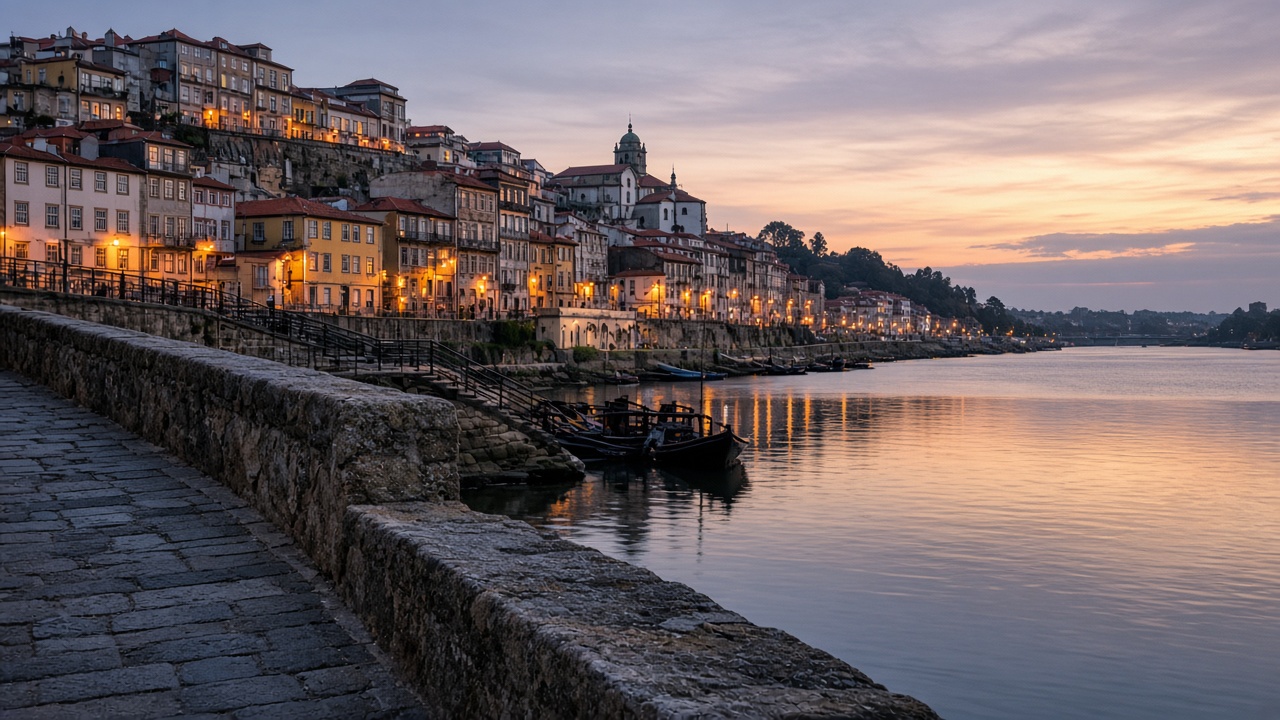 Quay at dusk